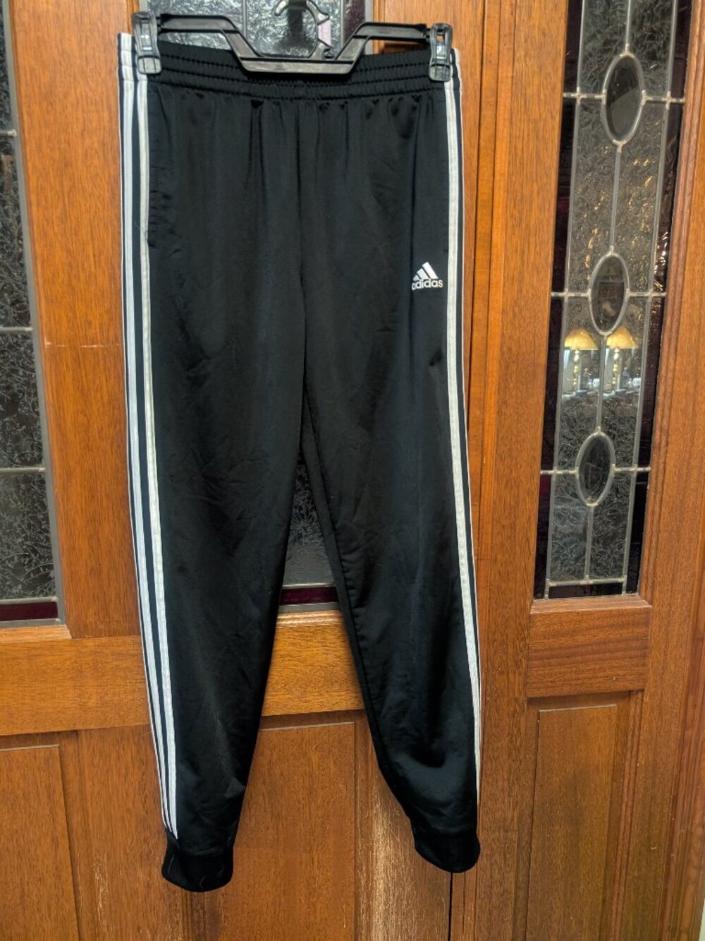 Boys black track pants, size XLarge
